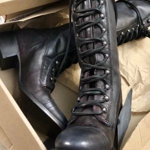 Freebird “Arlo” lace up tall boots
